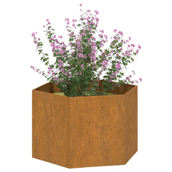 vidaXL plantekasse 60x60x45 cm cortenstål rustfarvet