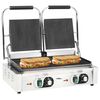 vidaXL dobbelt rillet paninigrill 3600 W 57x30,5x20 cm