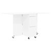 vidaXL Spisebord 2 pcs 140 x 80 x 77 cm Konstrueret tr&aelig; Hvid