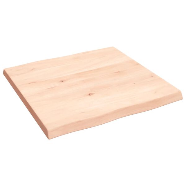 vidaXL bordplade 60x60x(2-4)cm naturlig kant ubehandlet massivt tr&aelig;