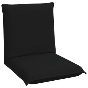 vidaXL Justerbar Gulvstol Sort Stof