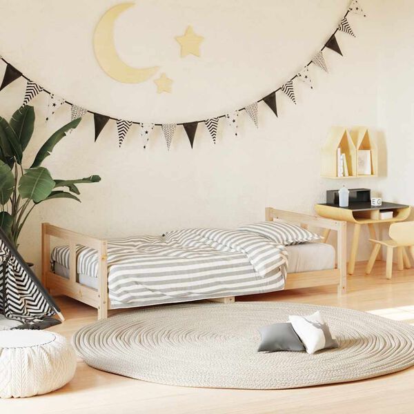 vidaXL sengeramme til juniorseng 80x160 cm massivt fyrretræ