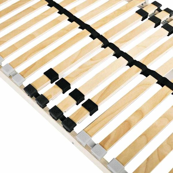 vidaXL Lamelbund Brun 80 x 190 cm Solid b&oslash;g