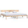 vidaXL sengeramme uden madras 200x200 cm massivt tr&aelig;