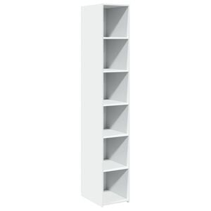 vidaXL reol 30x41x185 cm konstrueret tr&aelig; hvid