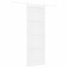 vidaXL Skyded&oslash;r ORKDAL 83 x 232 cm Massivt fyrretr&aelig; Hvid