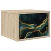 vidaXL V&aelig;gmonteret natbord WIJHE Sonoma-eg 36 x 33 x 25 cm