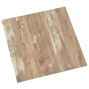 vidaXL Selvkl&aelig;bende Gulvplanker 30,5 x 30,5 cm 20 pcs PVC Brun og hvid