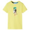 T-shirt til b&oslash;rn str. 140 gul