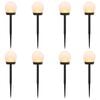 vidaXL Udend&oslash;rs sollys med jordspyd 8 pcs Varm hvid 38,5 cm ABS