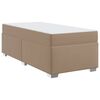 vidaXL Sengestel Cappuccino 90 x 200 cm PVC