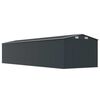 vidaXL haveskur 257x997x178 cm galvaniseret st&aring;l antracitgr&aring;
