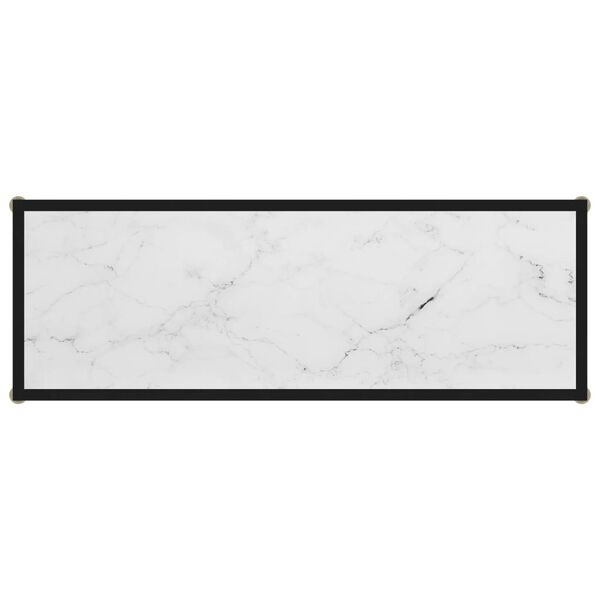 vidaXL konsolbord 100x35x75 cm hærdet glas hvid