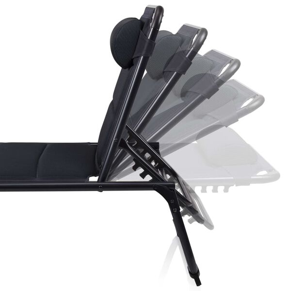 Campart Travel foldbar campingliggestol Siena 200x67x35 cm marinebl&aring;