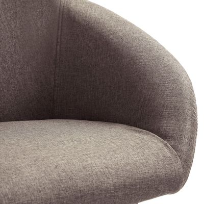 vidaXL spisebordsstole 6 stk. stof gråbrun