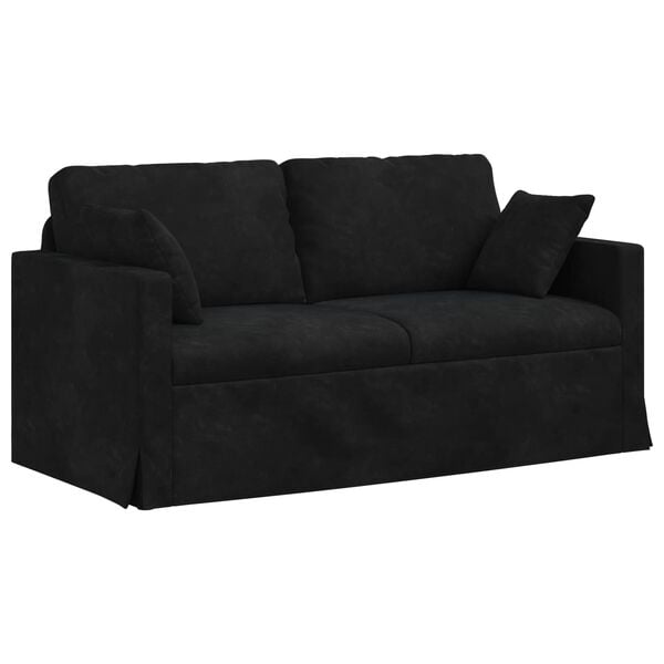 vidaXL Sofa Sort 158 x 78 x 80 cm Fl&oslash;jl
