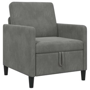 vidaXL Sofa med opbevaring M&oslash;rkegr&aring; 72 x 78 x 87 cm Polyester
