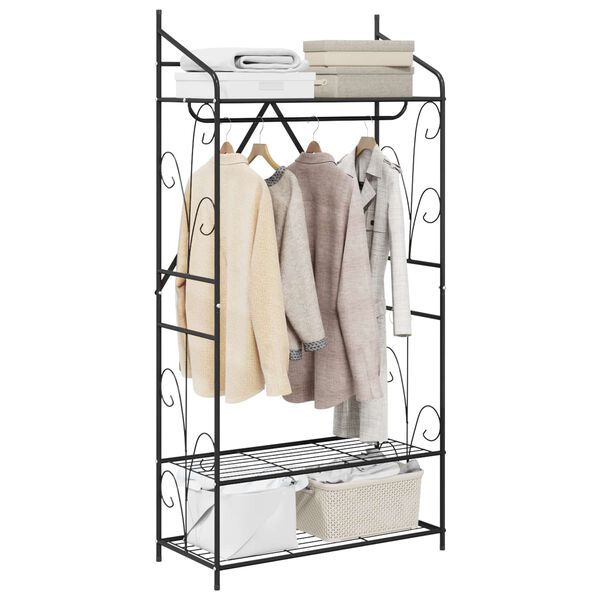 vidaXL &Aring;ben Garderobe Ensfarvet 78 x 36 x 158 cm