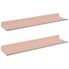 vidaXL Sv&aelig;vende hylde 2 stk. Lyser&oslash;d 40 x 8,5 x 2,5 cm St&aring;l