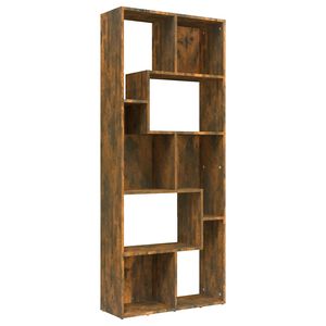vidaXL bogreol 67x24x161 cm konstrueret tr&aelig; r&oslash;get egetr&aelig;sfarve