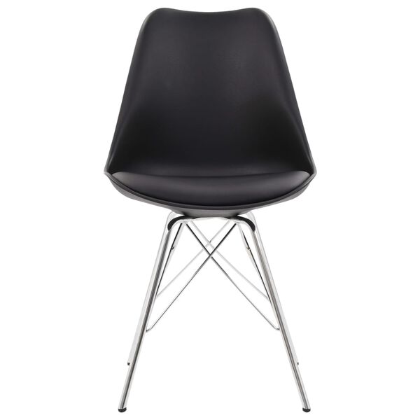 vidaXL spisebordsstole 2 stk. kunstl&aelig;der sort