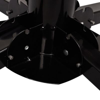 vidaXL foldbar parasolfod stål sort