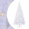 vidaXL Kunstigt juletr&aelig; med 300 LED'er Hvid 210 cm PVC og St&aring;l