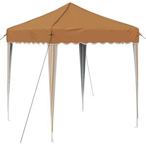 vidaXL Pop-up Festtelt 195 x 195 x 245 cm Beige Oxford stof
