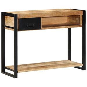 vidaXL konsolbord 100x35x75 cm massivt ru mangotr&aelig;