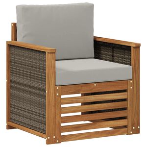 vidaXL Udend&oslash;rs Mellem Sofa Naturfarvet