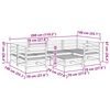 vidaXL sofas&aelig;t til haven 8 dele massivt douglasgran