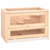 vidaXL hamsterbur 60x35,5x42 cm massivt fyrretr&aelig;