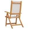 vidaXL foldbare havestole 2 stk. massivt akacietr&aelig; og textilene