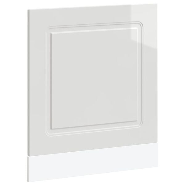 vidaXL l&aring;ge til opvaskemaskine Kalmar 60x1,5x57 cm hvid h&oslash;jglans