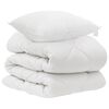 vidaXL Dyne med pude 2 stk. Hvid Microfiber