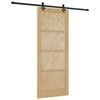 vidaXL Skyded&oslash;r ORKDAL Naturfarvet 86 x 211 cm Massivt fyrretr&aelig;