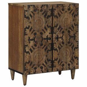 vidaXL Opbevarings Sideboard Brun 60 x 33,5 x 75 cm Massivt mangotr&aelig;