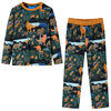 vidaXL Pyjamas til b&oslash;rn str. 92 m&oslash;rkegr&oslash;n