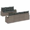 vidaXL Havesofa S&aelig;t 8 stk. 7-Antal s&aelig;der Gr&aring; polyrattan