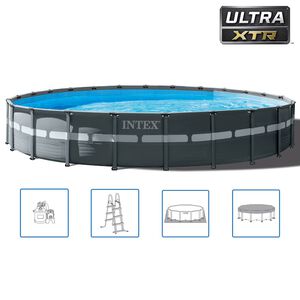 Intex Ultra XTR Frame swimmingpools&aelig;t 732x132 cm rund 26340GN
