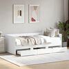 vidaXL daybed med skuffer uden madras 100x200 cm hvid