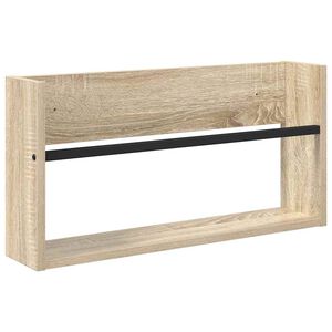 vidaXL Magasin Rack Sonoma eg 60 x 12 x 30 cm Konstrueret tr&aelig;