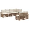 vidaXL Havesofa S&aelig;t 7 stk. 7-Antal s&aelig;der Beige polyrattan