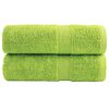 vidaXL Premium vaskeh&aring;ndkl&aelig;der SOLUND 2 stk. &aelig;blegr&oslash;n 30x30 cm 600 gsm