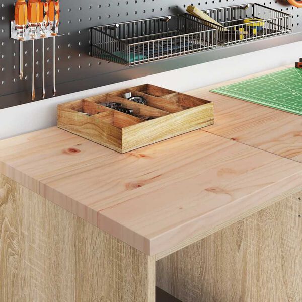 vidaXL Garageopbevaringsskab Sonoma eg 40x51x85cm Massivt træ Fyrretræ