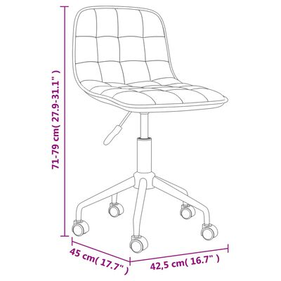 vidaXL drejelige spisebordsstole 2 stk. fløjl vinrød