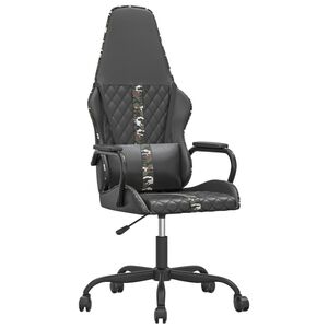 vidaXL gamingstol kunstl&aelig;der sort og camouflage
