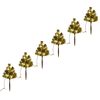 vidaXL juletr&aelig;er til havesti 6 stk. med LED-lys 45 cm PVC varm hvid
