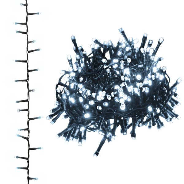 vidaXL kompakt LED-lyskæde 3000 LED'er 65 m PVC koldt hvidt lys