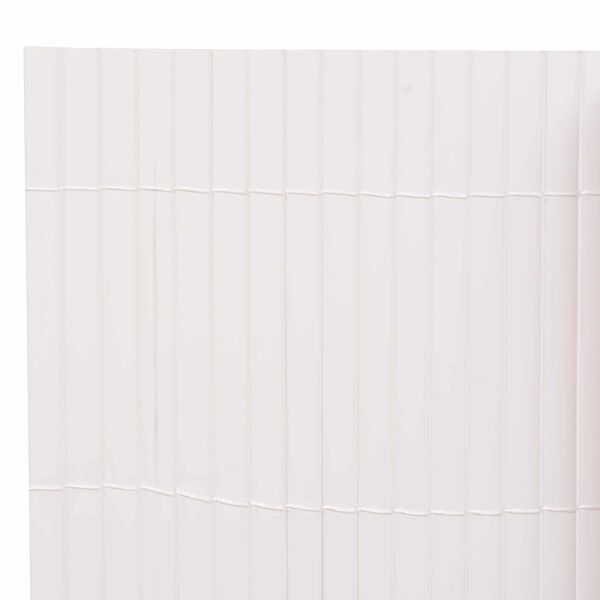 vidaXL Havehegn Hvid 150 x 500 cm PVC